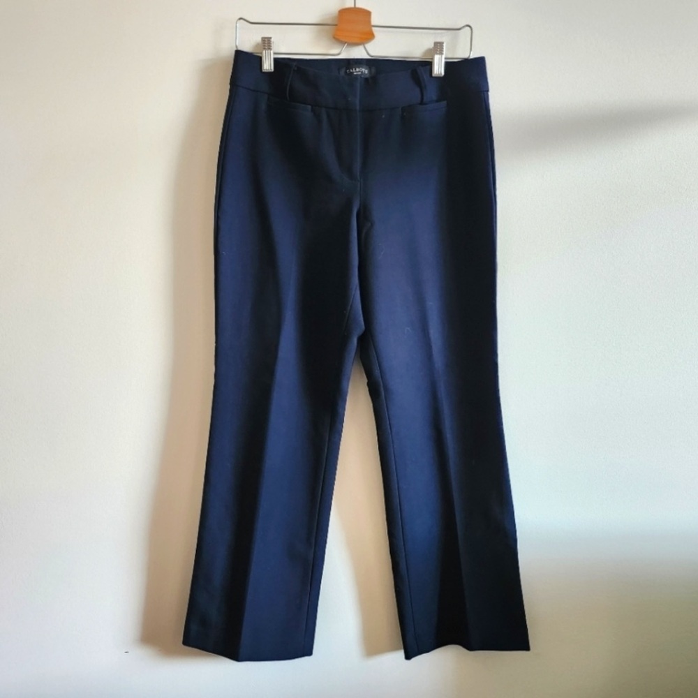 Talbots : Women's Navy Straight Leg Pants; Size 6P (Curvy)
